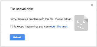 Google Docs: Sorry there’s problem with this file Please reload ...