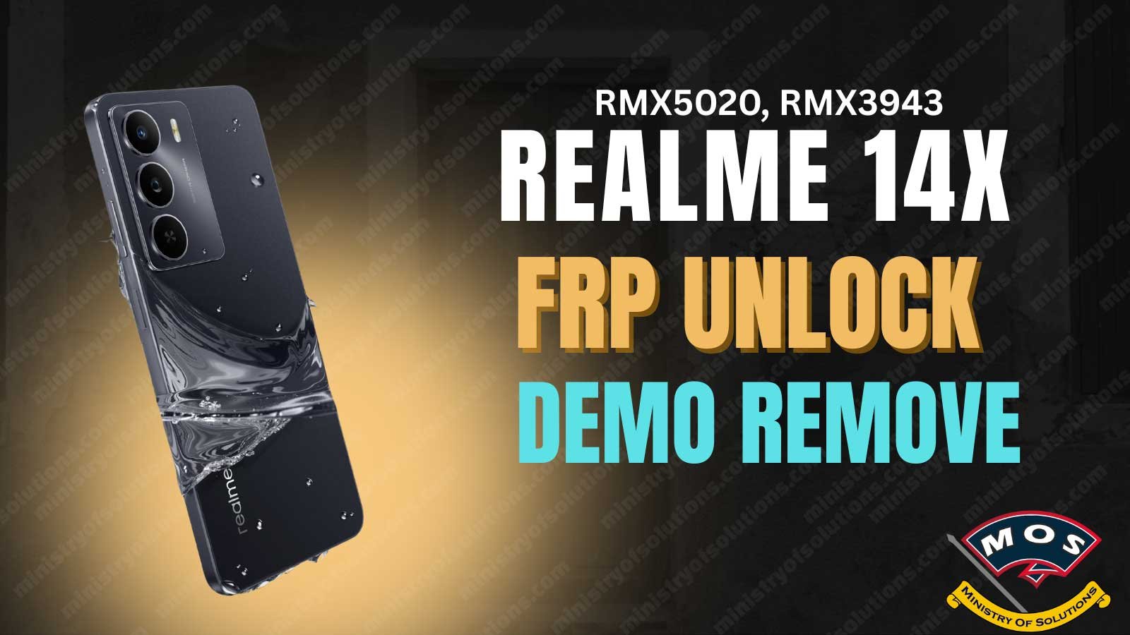 Realm Rmx3943 Realme 14X FRP Unlock and Demo Remove RMX3943, RMX5020