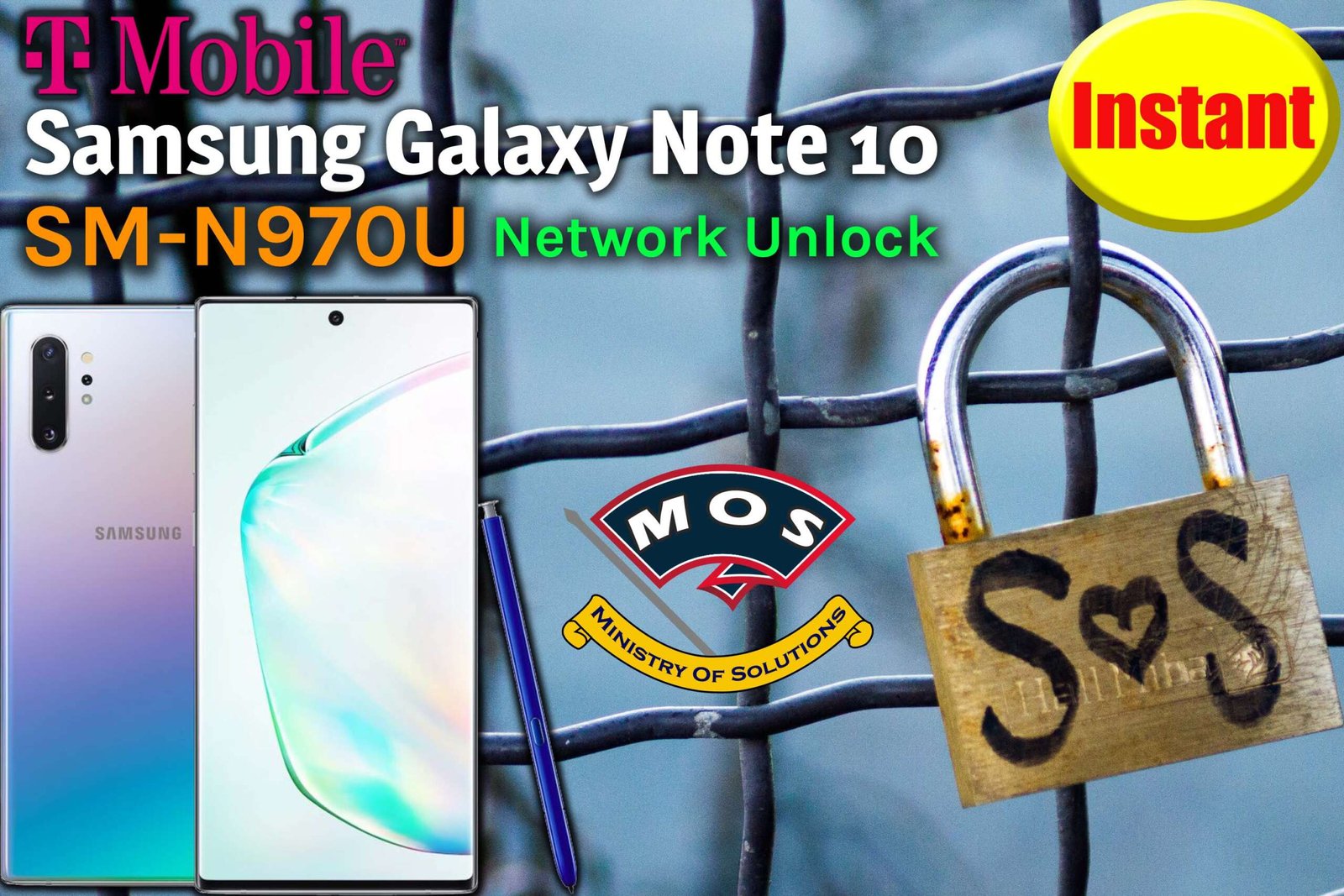 Instant Galaxy note 10 Series Boost Sprint Network Unlock Service n970u n975u 